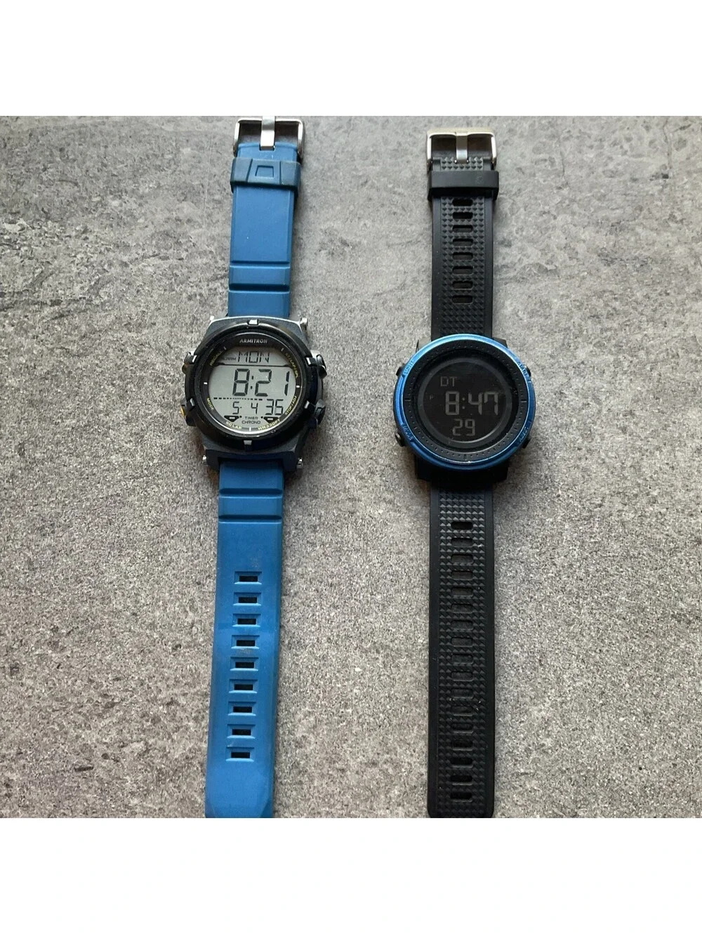 Pair Of Armitron And Skmei Mens Digital Watch Both Watches Run Great A10